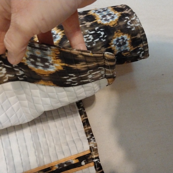 Harvey Bernard Quilted Ikat Blazer Jacket  bohemian Aztec Open Face Sz 10 Boho - Picture 4 of 7